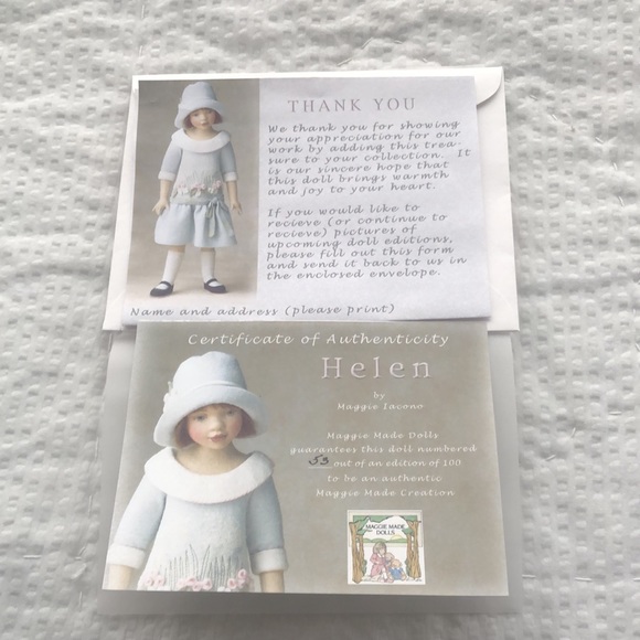 Helen Maggie made collectors doll mint new in box - Picture 2 of 2